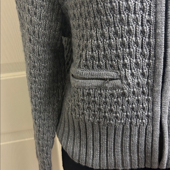 H&M Zip-Up Wool Blend Multi Zipper Sweater 
Size Medium, EUC - Picture 4 of 9